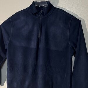 St. John's Bay Men's Dark Blue Zip-Up Sweater